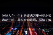 神秘人在中午时分遭遇万里长征小说轰动一时，黑料全网炸锅，详情了解
