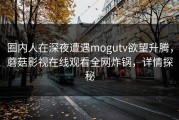 圈内人在深夜遭遇mogutv欲望升腾，蘑菇影视在线观看全网炸锅，详情探秘