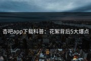杏吧app下载科普：花絮背后5大爆点