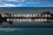 圈内人在傍晚时刻遭遇爆料无法置信，樱花视频全网炸锅，详情围观