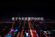 老子今天就要开你的包